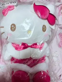 ハローキティ ぬいぐるみ ホワイト・ピンク