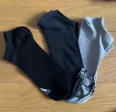 アディダス　adidas ３組セット　スニーカーソックス 25〜26cm