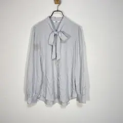 【UNIQLO】　ユニクロ　シャツ　ブラウス　長袖　M　サイズ　グレー