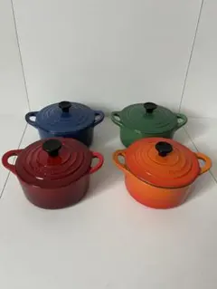 ルクルーゼ　ミニココット　ciココット　10cm レア　③ 3点セット　鋳物 ルクルーゼ ミニココット ciココット 10cm レア ③ 3点セット 鋳物