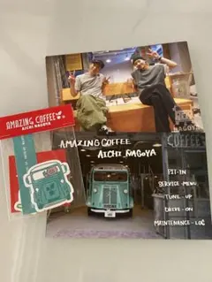 アメコ　AMAZING COFFEE ダイカットステッカー　名古屋限定