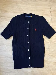Polo Ralph Lauren ネイビー 半袖カーディガン