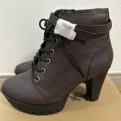 【限定価格 新品未使用】 Heather ヘザー レースアップ ショート ブーツのサムネイル