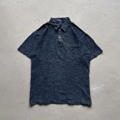 00s polo by ralph lauren navy ポロシャツ 総柄