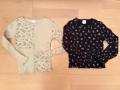 ZARA 長袖カットソー 2点セット 128 サイズ8