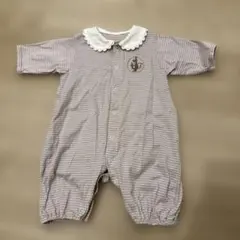 非売品　ストライプ 襟付きロンパース