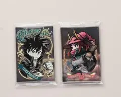 ヒロアカ パブミラー風アクリルステッカー 緑谷、麗日