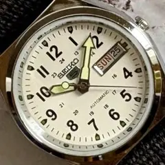 セイコー5☆オーバーホール済☆デイデイト☆ヴィンテージ70S☆シルバー