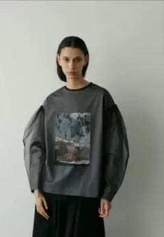 ハ*★様 lohen ローヘン チュールTシャツ グレー