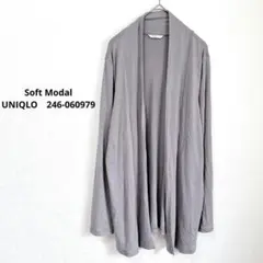 UNIQLO　ユニクロ モダール オープンフロントカーディガン ボタンレス