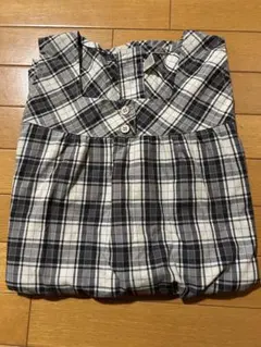エプロン　保育士・介護士✳︎used✳︎チェック　春向き
