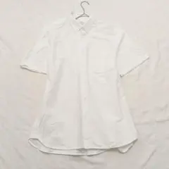 【無印良品】半袖シャツ（XL）ボタンダウン 綿100％ メンズ カジュアル 無地