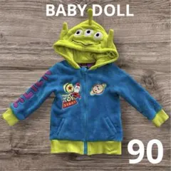 【きょうだいコーデ】ベビードール　リトルグリーンメン パーカー 90cm