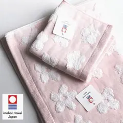 今治タオル ピンク フェイスタオル＆タオルハンカチ 2点セット