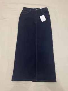 最終値下⭐︎新品未使用BONLECILLデニムロングタイトスカートスリットネイビー