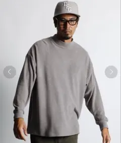 【定価9,900円】モックネック ロンT ハイネックTシャツ XL