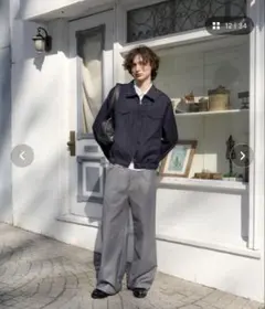 Regen Glanz ウェーブデザインジャケット　ネイビー