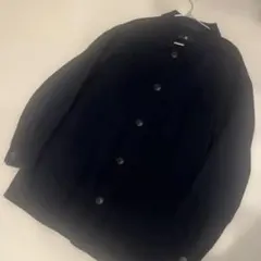 ユニクロ ＋J ウールブレンドオーバーサイズシャツジャケットネイビーLサイズ