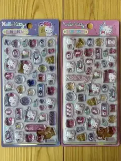 ぷっくりシール　立体シール　３Dシール　サンリオ　ハローキティ　2枚セット