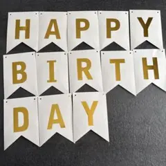 １歳誕生日HAPPY BIRTHDAY ガーランド 選び取りカード付き