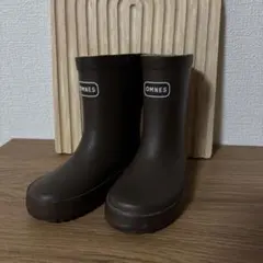 OMNES レインブーツ 希少　ブラウン 15.0cm 長靴　　茶色のサムネイル