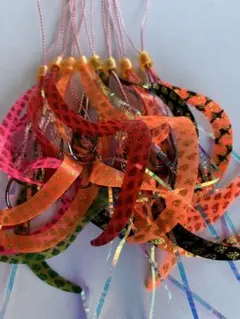 タイラバ　8本　ブラック針仕様　ネクタイカラー各1+OG