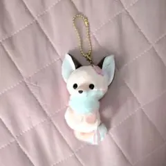 にこにこぬいぐるみ キーホルダー きつね