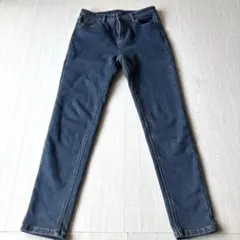 夢展望 Newlyme 極温!!裏起毛スキニーデニム ブルー Mサイズのサムネイル