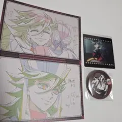 鬼滅の刃　童磨　ポストカード　缶バッチ　クリアカード