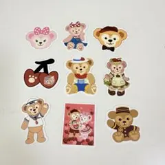 ダッフィ　シェリーメイ　シール　9枚