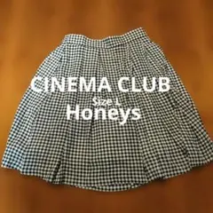 シネマクラブ CINEMACLUB ギンガムチェックキュロットスカートLハニーズ