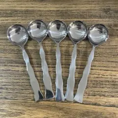 ステンレススチール製スプーン5本セット