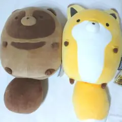 タヌキとキツネ Mocchi-Mocchi（もっちぃもっちぃ）第2弾 ぬいぐるみ