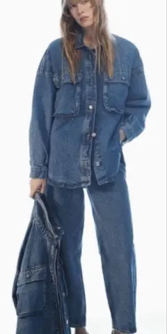 ZARA】ザラ M-L Z1975 レースデニムショートジャケット Gジャン - メルカリ