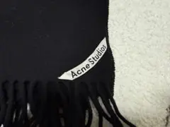 Acne Studios バージンウール マフラー 黒 - メルカリ