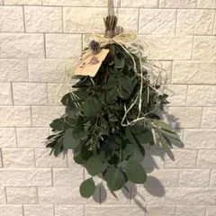グリーンドライフラワースワッグ
