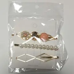 パールアンドヘアクリップ3 個セット②