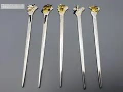 銀製 菓子楊枝 10本セット ケース付き 2025年最新】銀製 楊枝の人気アイテム - メルカリ