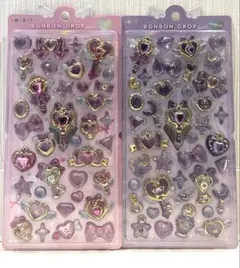 ボンボンドロップシール　マジカル　ピンク　パープル