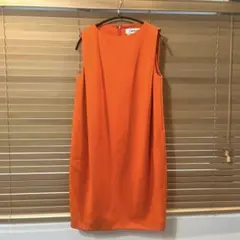 ENFOLD ノースリーブワンピース　オレンジ　38のサムネイル