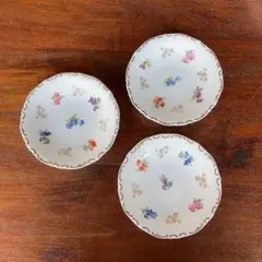 チューリンゲン・ポーセリン ライヒェンバッハ 小花柄ミニプレート 3枚 小皿