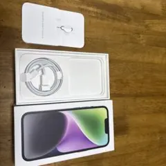 iPhone 14 黒　箱のみ　Lightningケーブル付き