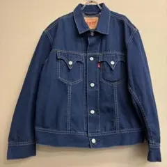 ビッグサイズ！Levi's デニムジャケットTYPE1 ダークブルー　XXL