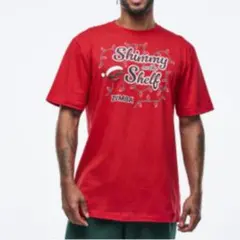 最新作　ZUMBA 正規品　クリスマス　　Tシャツ　赤　男女兼用