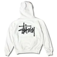Stüssy ストックロゴ パーカー ホワイト S