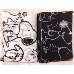 スヌーピー SNOOPY 大人気 モノトーン トートバッグ ２種セット ☆★
