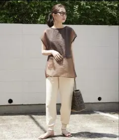 フリークスストア　サマーイージージョガーパンツ　Sサイズ　アイボリー　ナチュラル