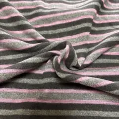 t8国産ニット生地　ボーダー　送料込1200円