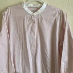 無印良品　スタンドカラー長袖ワンピース★新品