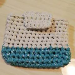 ポーチ☆Ｔシャツヤーン  ハンドメイド